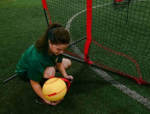 Powernet 16x10 ft כדורגל משולבת משולבת | מטרה מובנית עם ארבעה יעדי כיס | שימוש בכדורגל Futsal | מפסיק